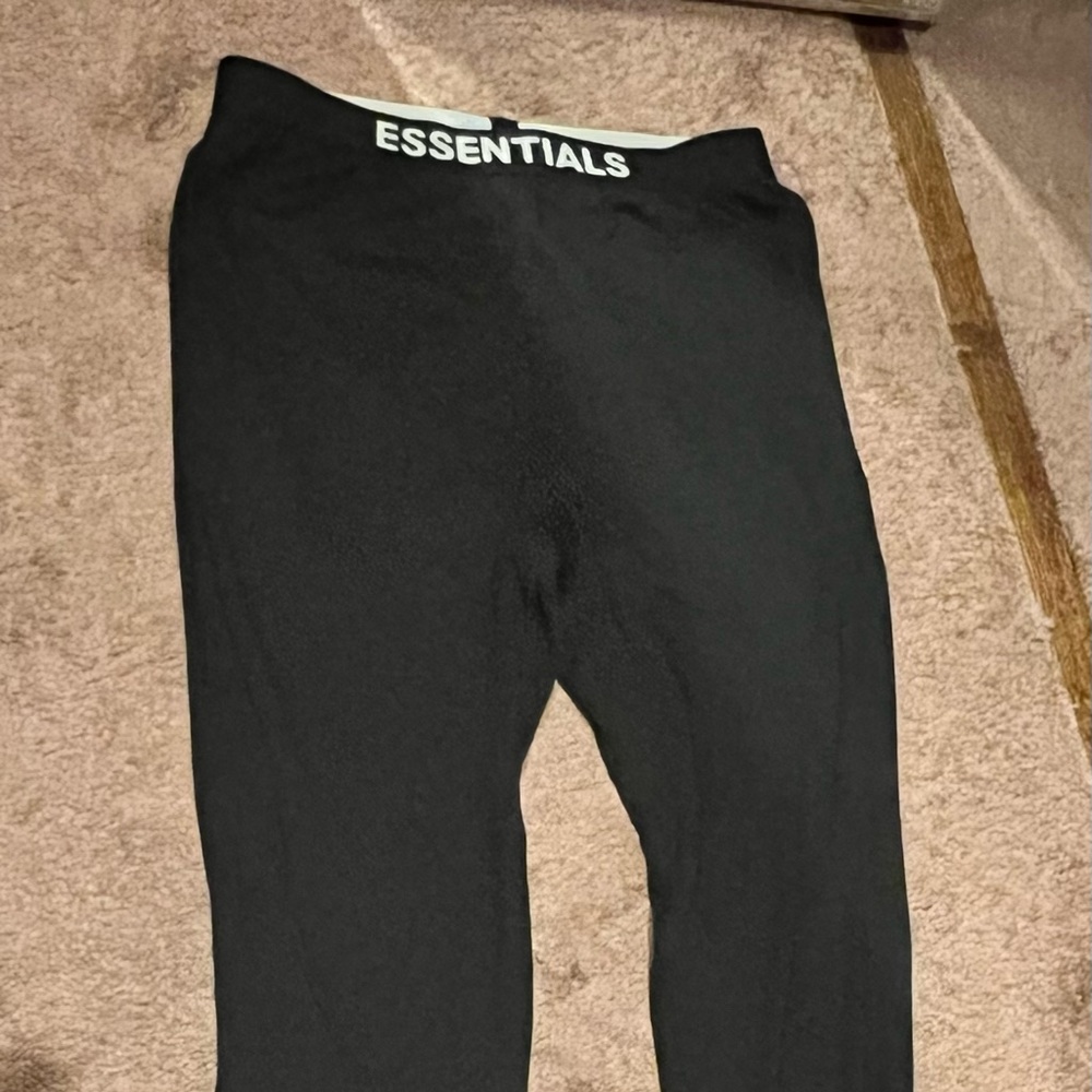 ESSENTIALS FEAR OF GOD Black Jersey Lounge Pants